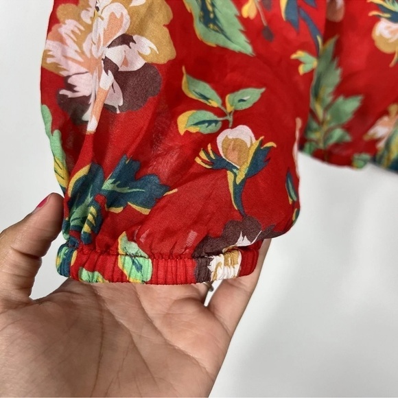 Anthropologie Maeve boho red floral size small - Picture 5 of 7